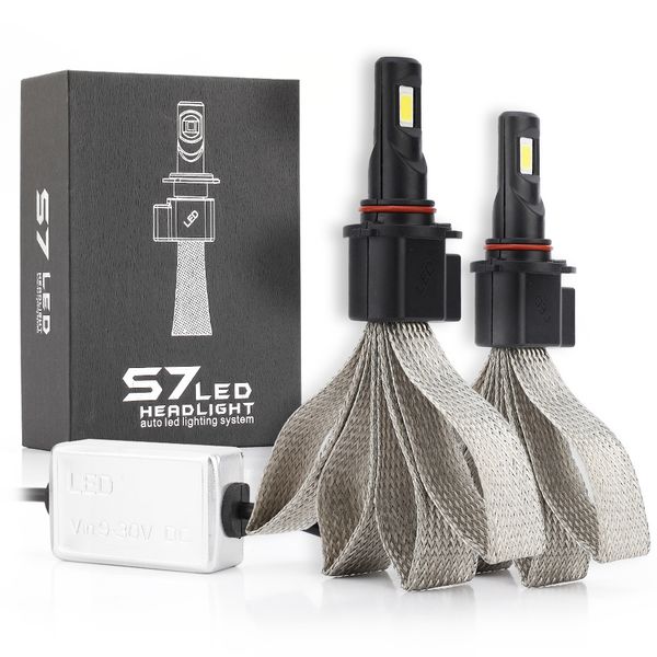 

2pcs s7 car headlight bulbs led h1 h3 h27 h7 h11 hb3 hb5 880 9005/hb3 9006/hb4 h4 hb1 12v 6000k 12000lm lamp auto bulb light