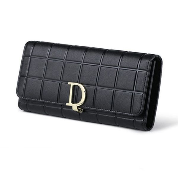 

new cowhide leather clutch women wallets genuine leather womens wallets and purses clutch bags for women 2018 carteira feminina, Red;black