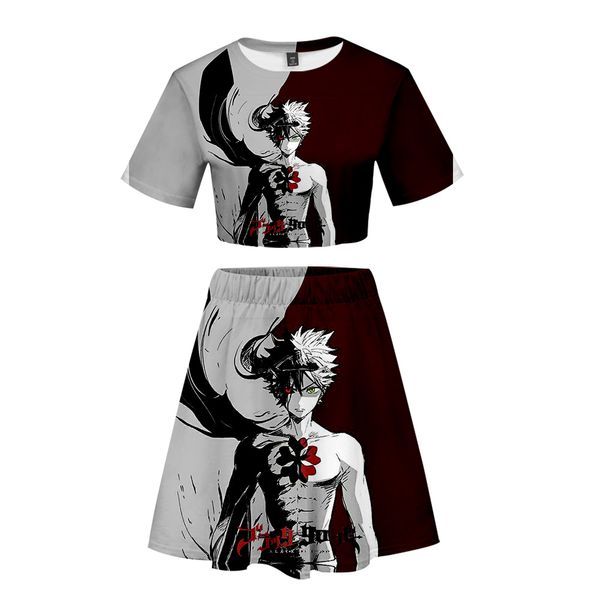 

naruto 3d summer casual cool print two piece sets women cool sets 2019 new clothes women plus size xxl, White