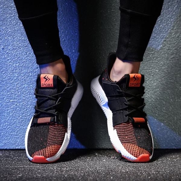 

дешевые горячая продажа мода мужская обувь mesh дышащие кроссовки walking мужчины обувь new комфортная легкие кроссовки aa-200228144