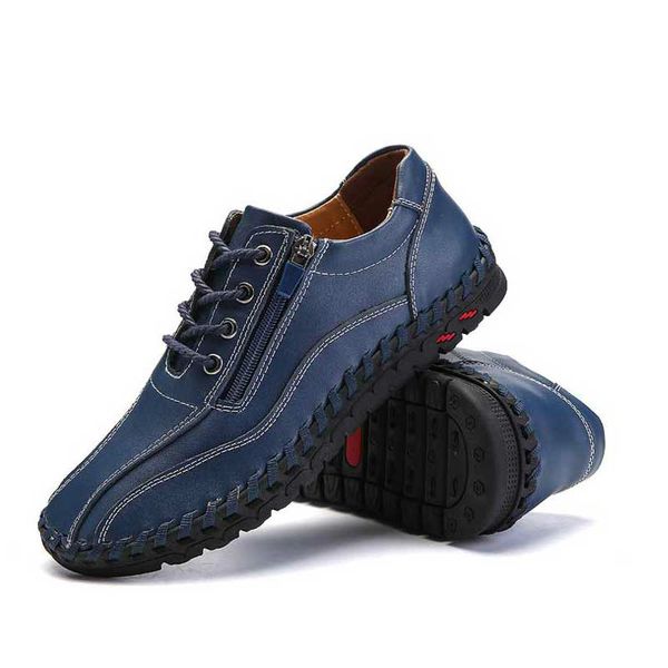

2019 leather shoes men big size spring men loafers genuine leather shoe moccasins shoe italian driving shoes, Black