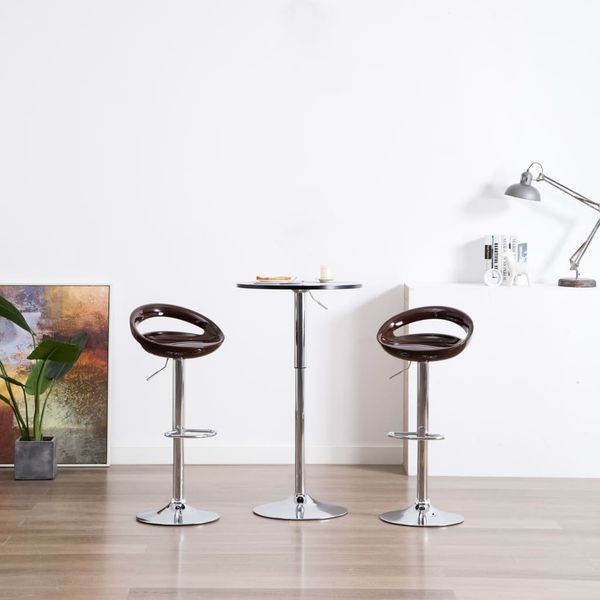 

bar stool 2 pcsbrown plastic pet supplies home garden