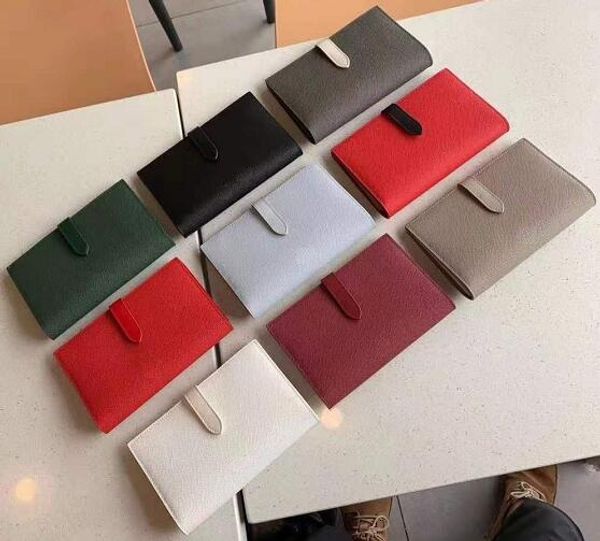 

клаиекий кожанй бђмажник дизайн genuin, длинне коѬокие локђна лип коеле, Red;black