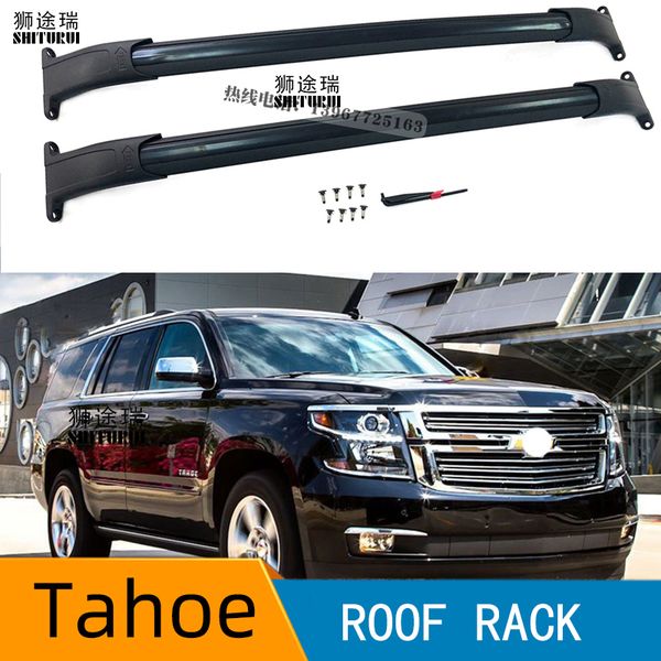 

roof rack cross bars 2015-2018 g.m.c yukon xl chev.rolet tahoe suburban cad.illac escalade esv black