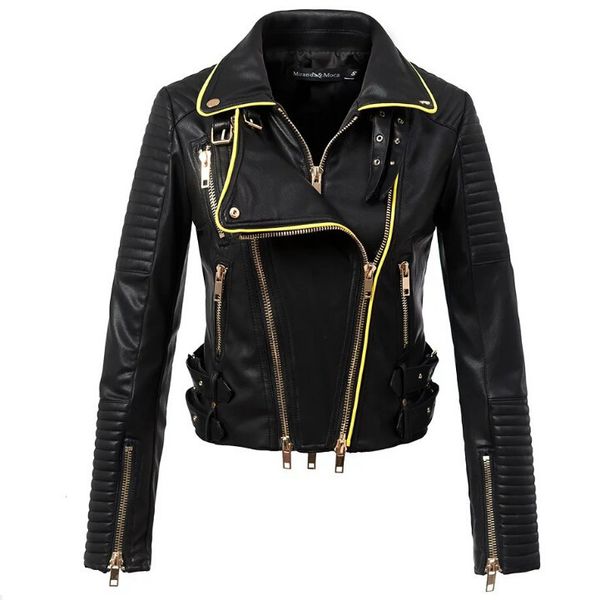 

gothic faux leather pu jacket women winter autumn fashion motorcycle jacket black faux leather coats outerwear 2019 coat hot