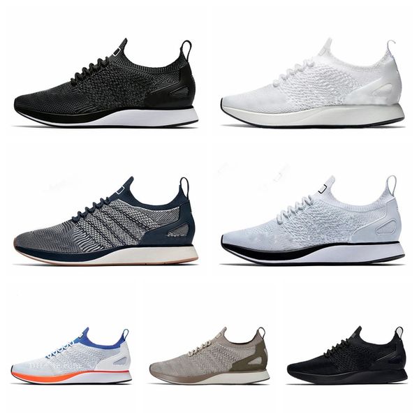 

2018 flying racers trainers knit oreo black white grey casual lunar jogging shoes men women summer shoes size 36-45
