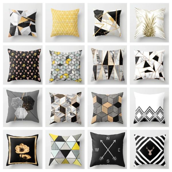 

zenga geometric nordic cushion cover decorative cushion throw pillow cover polyester case sofa bed decorative pillowcase