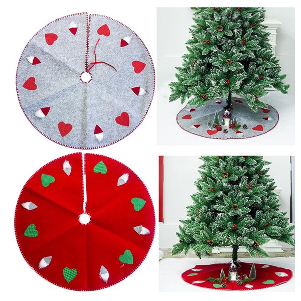 

2018 new christmas tree skirt 100cm christmas tree decorative floor mat for home bars shopping malls festive atmosphere