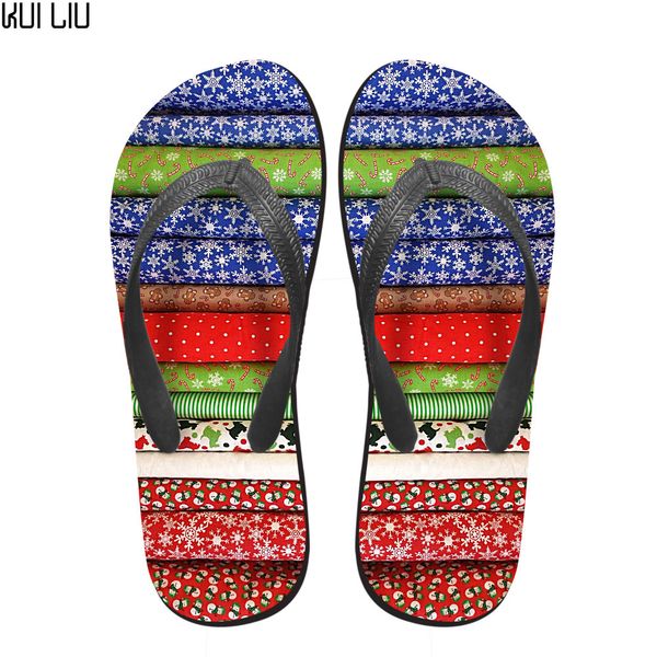 

customized fashion women summer flip flops 3d patchwork printing flat non-slip beach slippers for woman soft sandals flipflops, Black