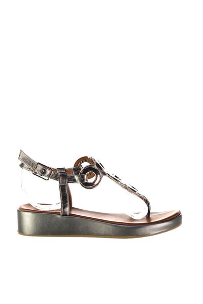 

pearl genuine leather copper female sandals 120130005435, Black
