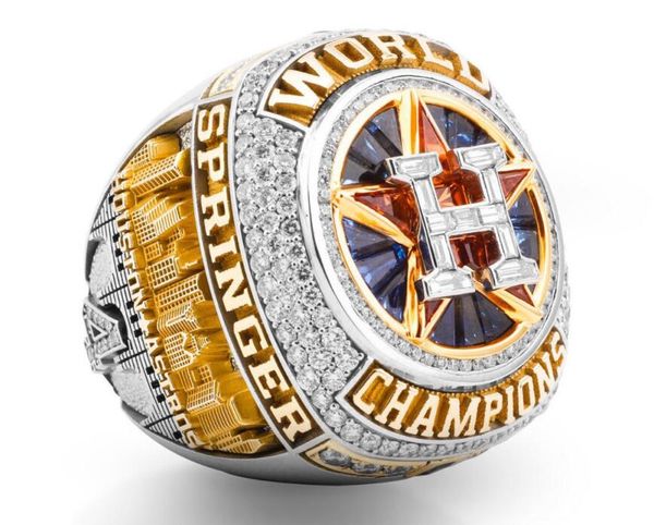 

новейшие 2017 2018 хьюстон астрос бейсбол чемпионат мира кольцо альтуве спрингер вентилятор подарок оптовая падение отправка размер 8-14, Golden;silver