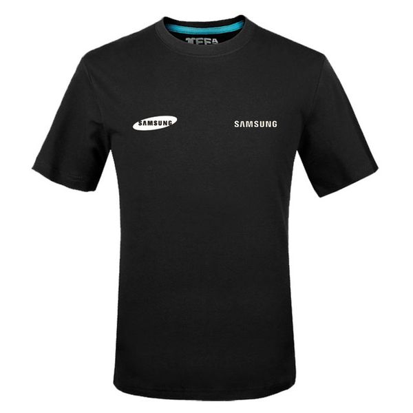 

лето хлопка футболки samsung логотип футболки с коротким рукавом slim fit мода топы тис мужчины одежда д
