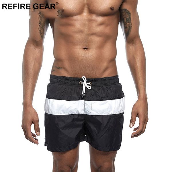 

outdoor shorts refire gear summer running men fitness short mens breathable quick dry bathing board beach homme swimsuit, Brown;gray