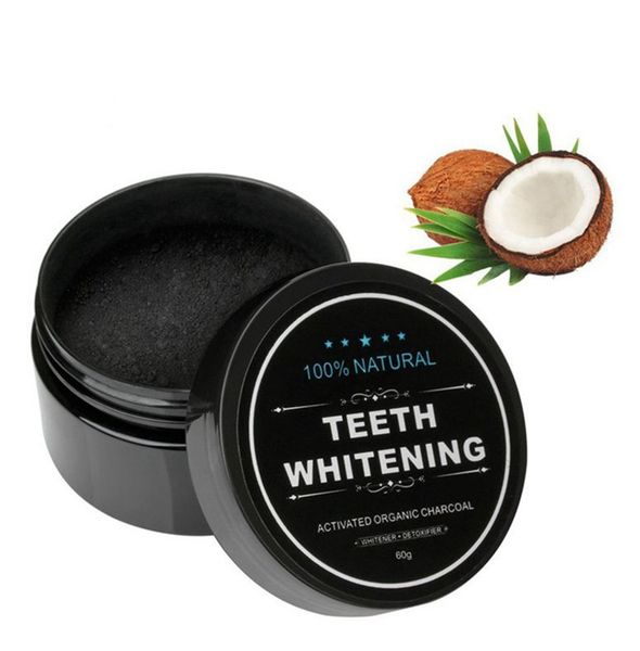 

30g teeth oral care powder activated coconut charcoal natural hygiene dental black tooth care powder kka7927