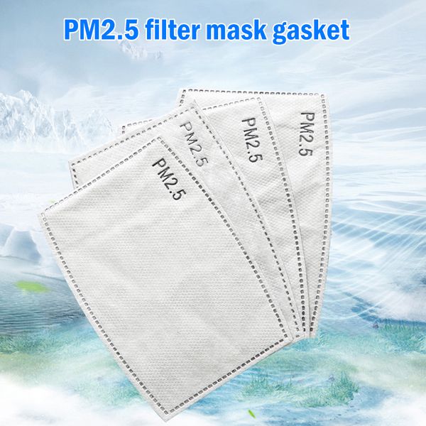 

20pcs/100pcs pm2.5 filter paper anti haze mouth mask gasket anti dust mask pad activated carbon filter paper filter sheet