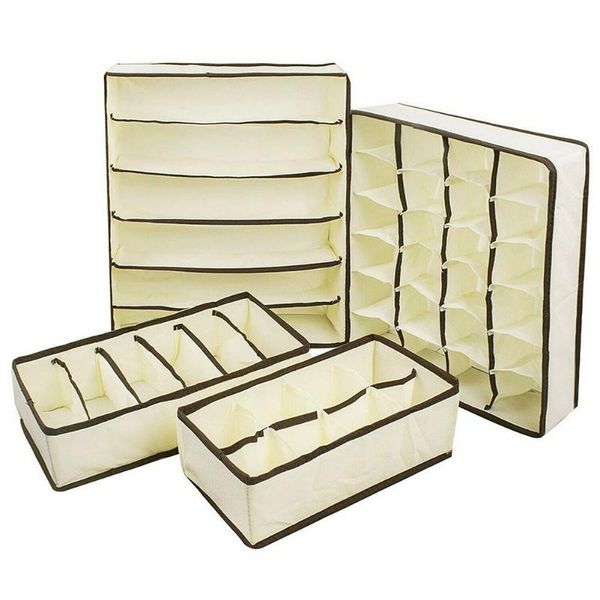 

drawer organiser bedroom space saving handkerchiefs underwear storage box socks large capacity bra home wardrobe collapsible