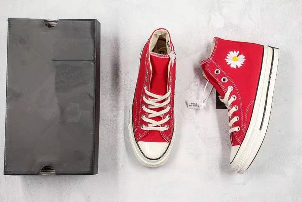 

men's and women's classic little aigaobang canvas casual shoes red series