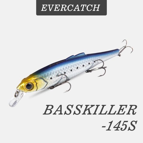

evercatch basskiller 145mm/31g big bait deep sea casting sinking minnow rattlin wobblers for bass tuna fishing hard lures tackle