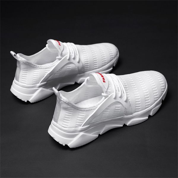 

2019 sneakers summer men's lightweight mesh sneakers breathable fashion woven running shoes dropshipping zapatos de hombre, Black
