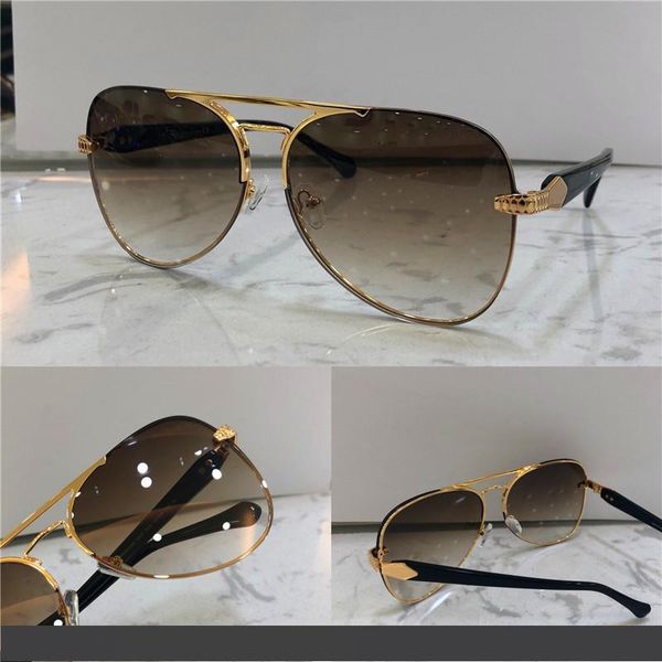 

new fashion designer women sunglasses 1091 pilot frameless frame popular simple noble style uv400 outdoor protection eyewear, White;black