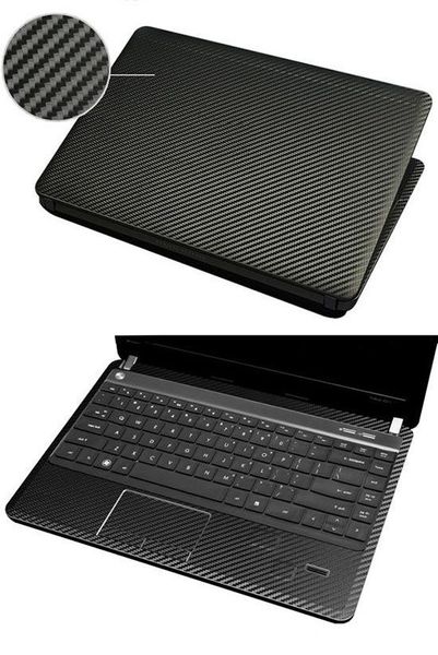 

kh lapcarbon fiber crocodile snake leather sticker skin cover guard protector for asus e460s 14-inch