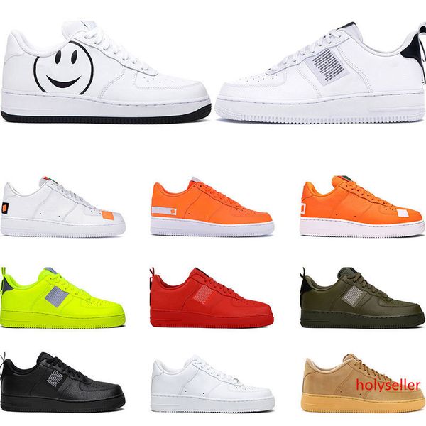 

2020 men women fashion sneakers utility black white triple volt red olive have a day flax mens casual skateboard platform shoes size 36-45