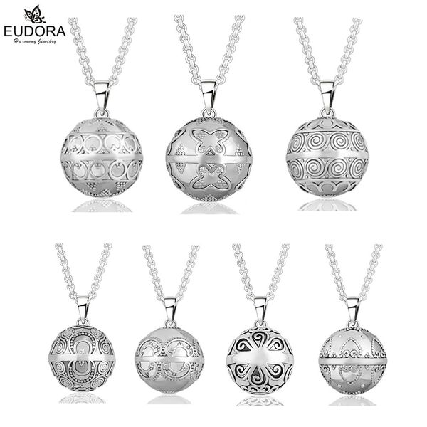 

angel caller 20mm antique silver carve eudora harmony ball ringing chime pendant necklace jewelry pregnant gift