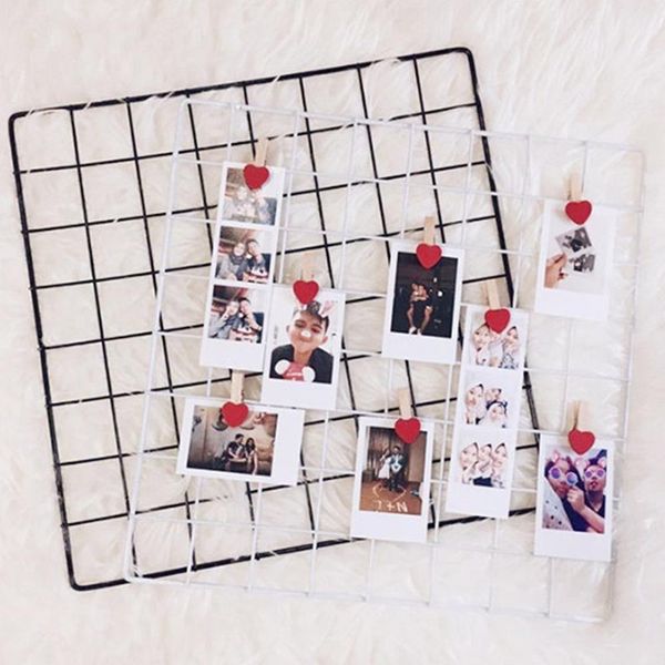 

iron lattice p frame home decor wall hanger mesh grid picture display racks