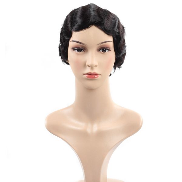 

малайзийские волосы короткие парики блондинки 2 # бразильские волосы девственницы вьющиеся волосы парики фронта шнурка человеческих волос па, Black;brown