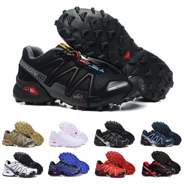 

Speedcross 3 Trail Mens Running Shoe Outdoor Sport Light Shoes White Black Red Yellow Lace Up Breathable Sneakers