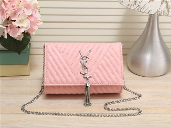 

shoulder bag handbags clutch bags new hit color ling grid messenger bag simple chain package cross body bags 2019 06