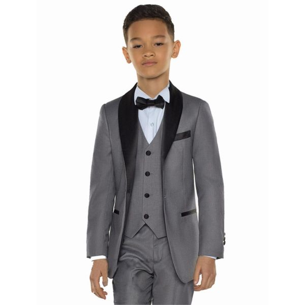 

white/grey/blue boy costume set kids boy suits for weddings prom suits kids formal dress for boys jacket + pants + vest, White;black