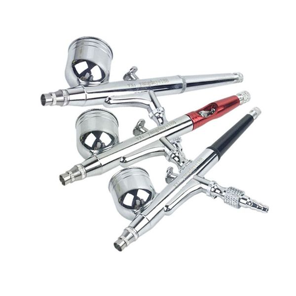 

dual action gravity feed 0.3mm nozzle spray airbrush nail art paint tattoo tool y5ga