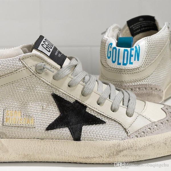 

Italy Korean Luxuries Style Handmade Deluxe Designers High Help Golden Gooses MID STAR Genuine Leather Fashion Men and Women Casual Shoes