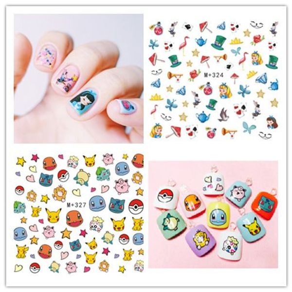 

2019 latest korean and korean watermark sticker fall nail stick nail sticker m 302-329, Black