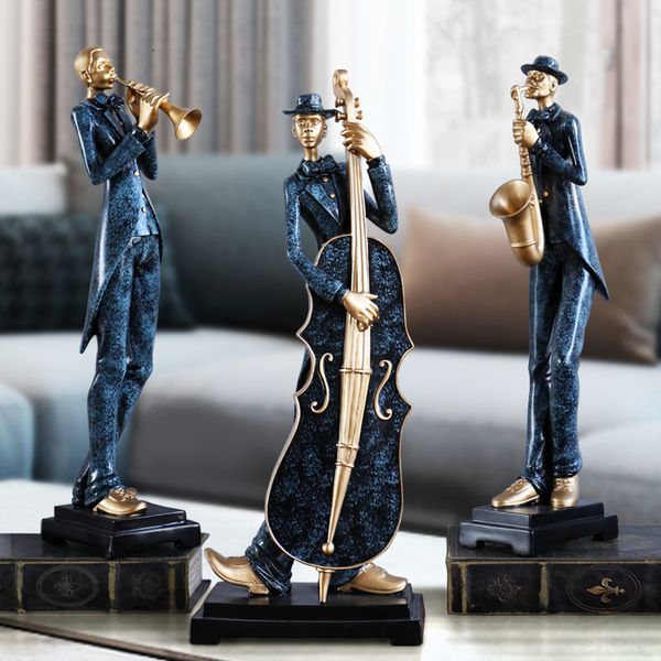 

european resin musician music band statues decoration home livingroom bar cafe deskpeople sculpture figurines crafts decor