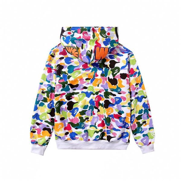 

mens designer hoodie hip hop brand zipper brand jacket hoodie for youth streetwear men fashion style pattern colorful print hooded coat, Black