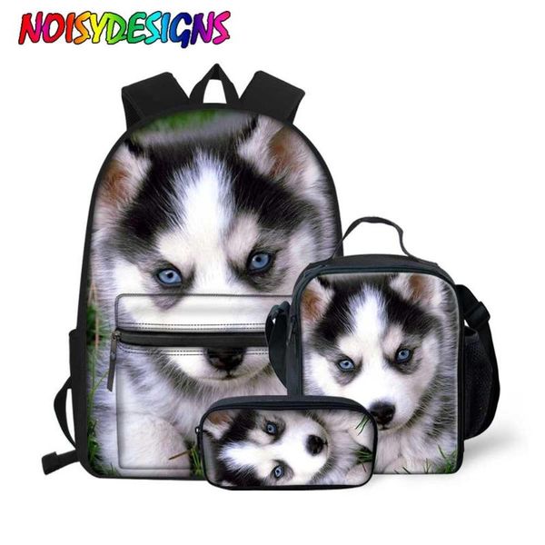 

noisydesigns custom school bags teenage girls boys husky printed school backpack dog pattern schoolbag women bolsos mujer