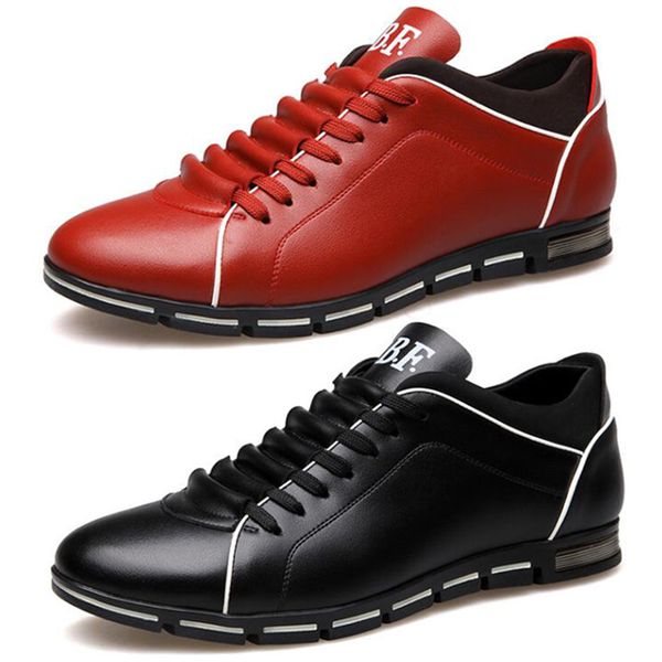 

2020 wholesale men shoes black wine red brown fashion designers casual shoes dropshipping size 39-44 item 43