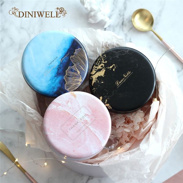 2019 Round Tinplate Mini Tin Box Storage Boxes Girls Gifts Desk