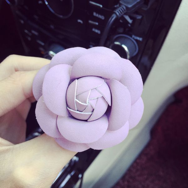 

car vehicle camellia flower air outlet perfume clip freshener diffuser ornament