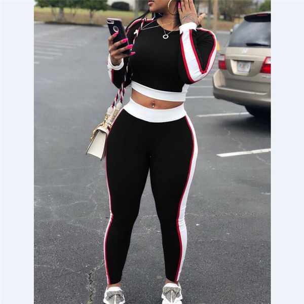 

women sports setsleeve crop pants outfit workout gym fitness athletic workout clothes tracksuit fashion, White