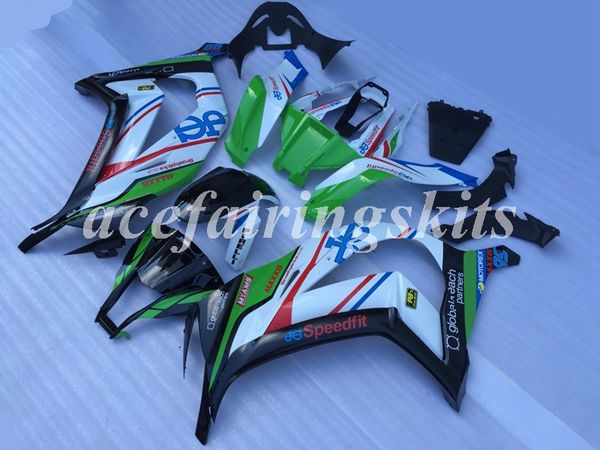 

4gifts new abs motorcycle full fairings kit fit for kawasaki ninja zx-10r zx10r 2011 2012 2013 2014 2015 10r 11 12 13 14 15 green white