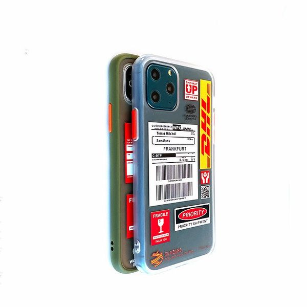 

clear dhl soft case for iphone 11 pr0 x xs max xr 8 7 6 6s plus silicon phone cover transparent anti-fall relief coque