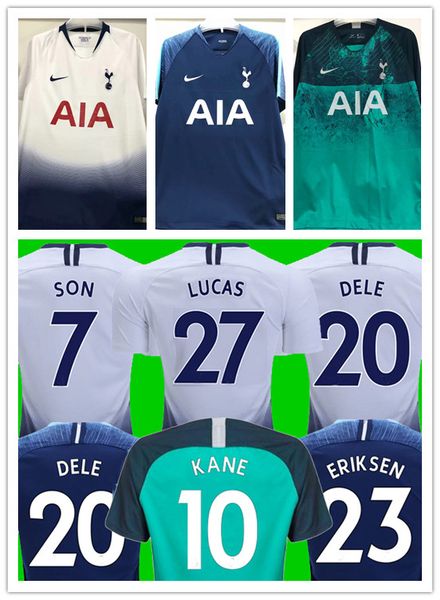 

New thailand quality tottenham hot pur occer jer ey on 7 kane 10 dele 20 erik en 23 lamela 11 home away jer ey