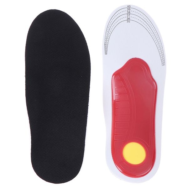 

1pair women men comfortable insoles ortc insole arch support flat feet insert foot care fasciitis relief insoles, Black