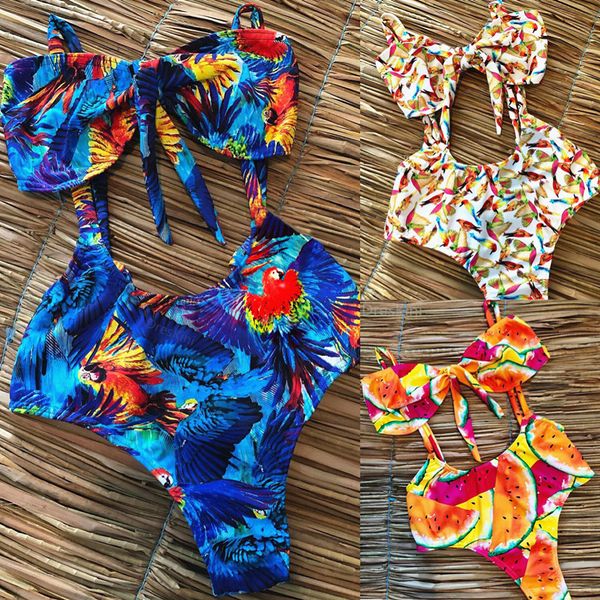 

2019 summer women two pieces bikini set solid print padded push up knotted swimwear swimsuit new arrival, White;black