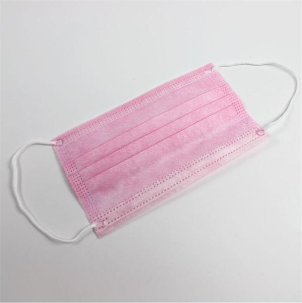 

в наличии! высокая маска для лица белый качество non woven одноразовая маска для лица 3 слоя против пыли лица маски ear loop рот маска 3 ply