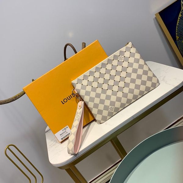 

2020 2019 fashion women's clutch bag genuine leather women envelope bag clutch evening bag female clutches handbag n60253 23x16x0.3cm