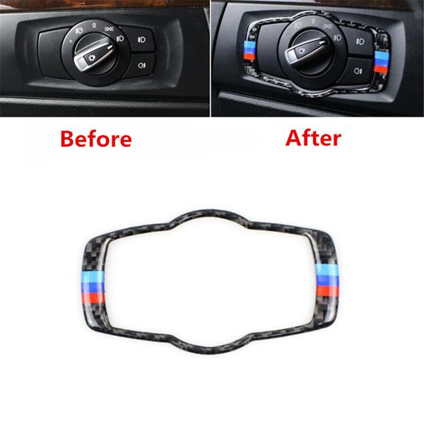 

Фар автомобиля переключатель кнопка рамка крышка отделка углеродного волокна дл